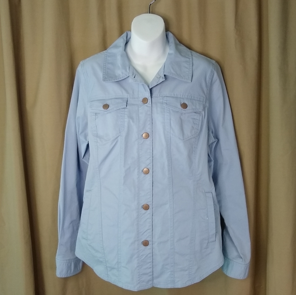 Pendleton Light Blue Button Up Trucker Jacket Sha… - image 1